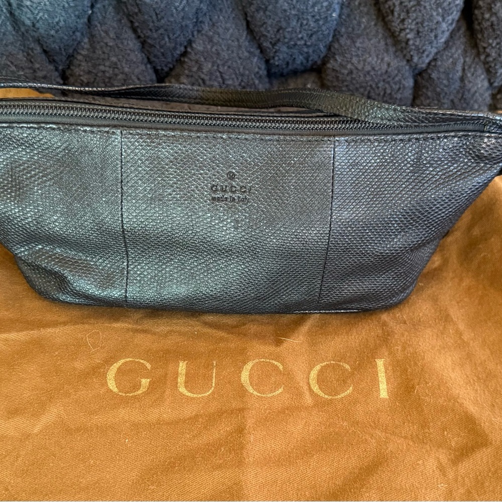 Gucci Black Leather Pouch